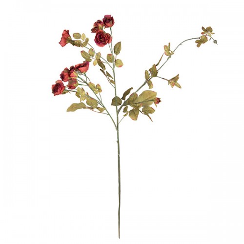 Искусственная Роза кустовая ярко-красная 95 см