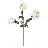 Цветок искусственный Хризантемы белые 70см