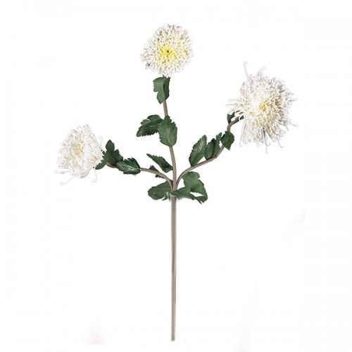 Цветок искусственный Хризантемы белые 70см