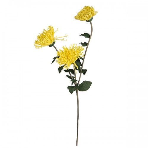 Цветок искусственный Хризантемы жёлтые 70 см