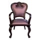 Кресло "Классик" с мягкой спинкой и подлокотниками 95х52х52 см