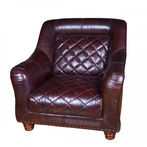 Кресло AY Lazzaro кожаное 100х96х90 см
