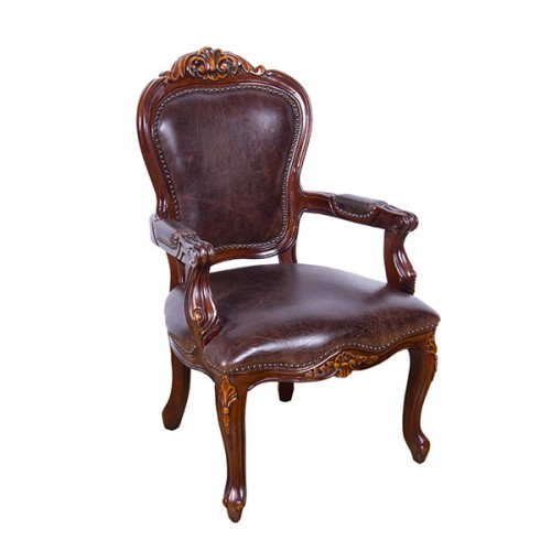 Кресло AY Lazzaro кожаное 106х66х60 см