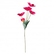Цветок искусственный Анемоны алые 70 см