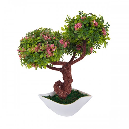Дерево искусственное Бонсай цветущий 19,5 см