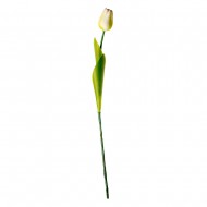 Цветок искусственный Тюльпан белый 64 см