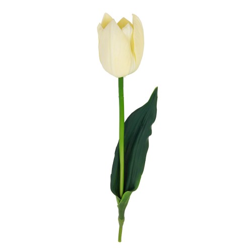 Цветок искусственный Тюльпан белый 46 см