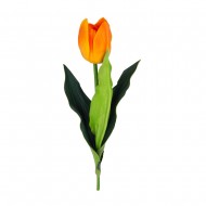 Цветок искусственный Тюльпан оранжевый 44 см