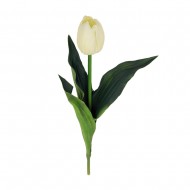 Цветок искусственный Тюльпан белый 44 см