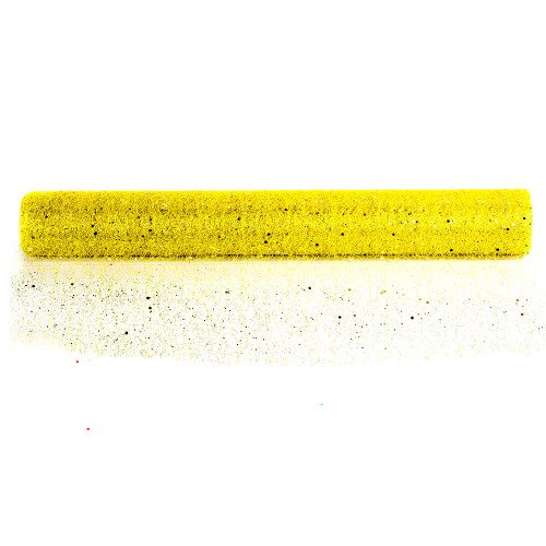 Сетка декоративная упаковочная флористическая Желтая 4х48см 4,5м