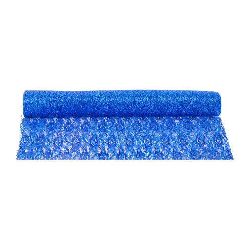 Сетка декоративная упаковочная флористическая Синяя 4х48см 4,5м