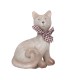 Статуэтка Кот с шарфиком левая 11,5х9х5 см