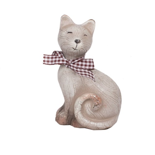 Статуэтка Кот с шарфиком правая 11,5х9х5 см
