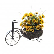 Композиция Велосипед с букетом цветов