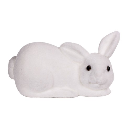 Новогоднее украшение Кролик белый 14х29 см