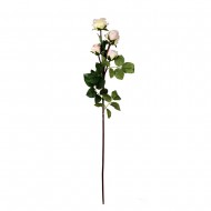 Цветок искусственный ветка розы 70 см