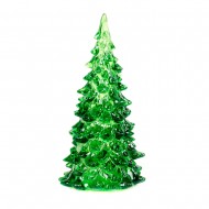 Новогоднее украшение Ёлка на батарейках зеленая 12 см