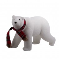 Новогоднее украшение Медведь с шарфом 34х51х19 см