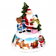 Статуэтка Санта Клаус,снеговик и мишка 17х11х11см