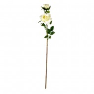 Искусственная ветка розы белая 80 см