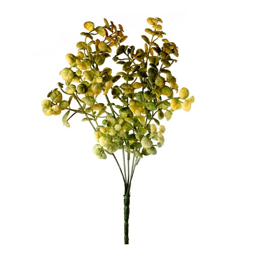 Зелень искусственная Эвкалипт желтый 34 см