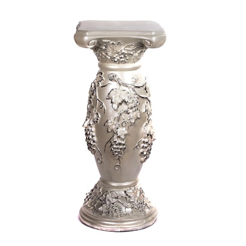 Подставка-колонна для вазы белая Виноград  35х35х80 см