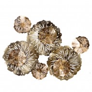 Настенное металлическое украшение Цветы 90х77 см