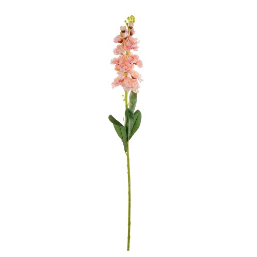 Цветок искусственный Левкой розовый 84 см