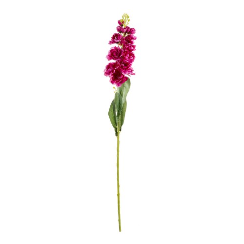 Цветок искусственный  Левкой пурпурный 84 см