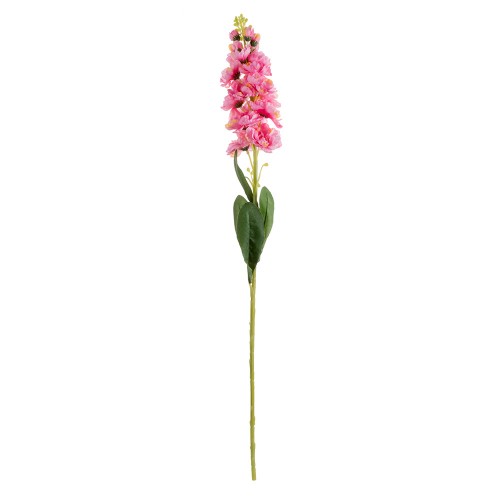 Цветок искусственный Левкой темно-розовый 84 см