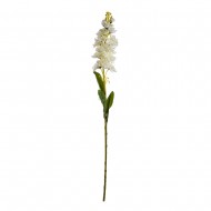 Цветок искусственный Левкой белый 84 см