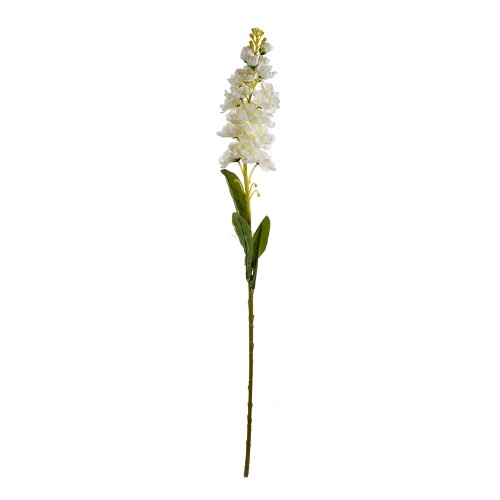 Цветок искусственный Левкой белый 84 см