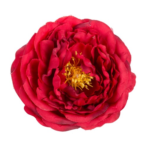 Искусственная головка розы «темно-красная»  9 см