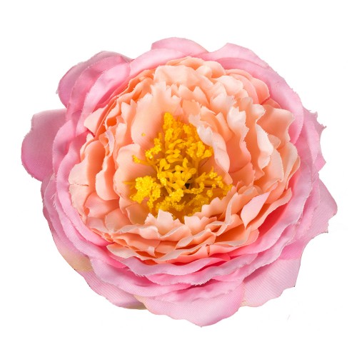 Искусственная головка розы «розовая»  9 см