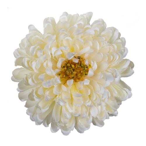 Искусственная головка  Хризантемы «белая» 18 см
