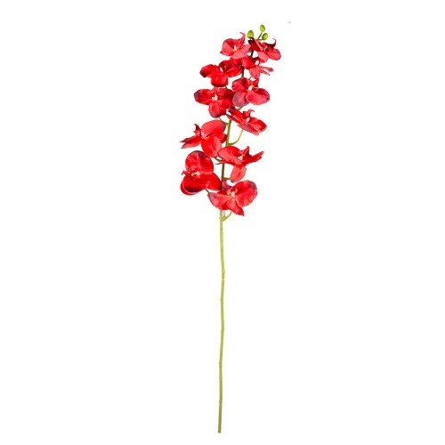 Цветок искусственный красная  Орхидея 45-108 см