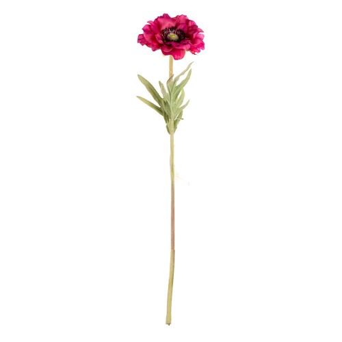 Цветок искусственный розовые Анемоны 45 см