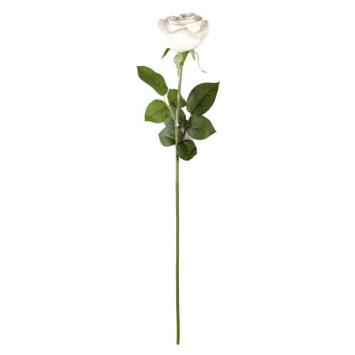 Цветок искусственный  Роза белая 57 см