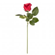 Цветок искусственный  Роза красная 37 см