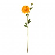 Цветок искусственный оранжевая Георгина 60 см