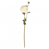 Цветок искусственный белая Георгина 60 см