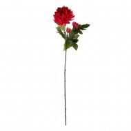 Цветок искусственный красная Хризантема 90 см