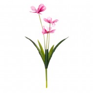 Цветок искусственный розово-красная Космея 48 см
