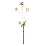 Цветок искусственный светло-розовая Скабиоза 62 см