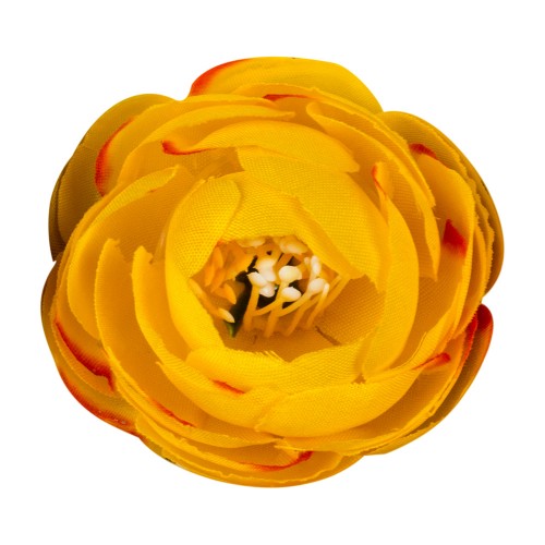 Искусственная головка розы «желтая» 4,5 см