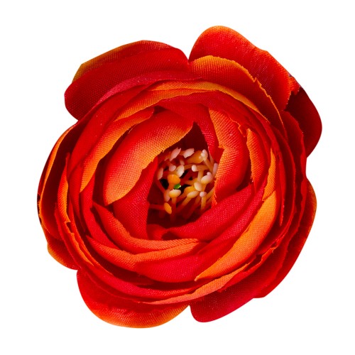 Искусственная головка розы «оранжевая» 4,5 см