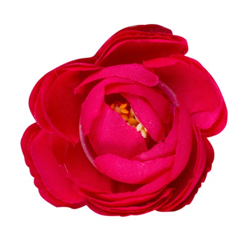 Искусственная головка розы «темно-розовая» 4,5 см