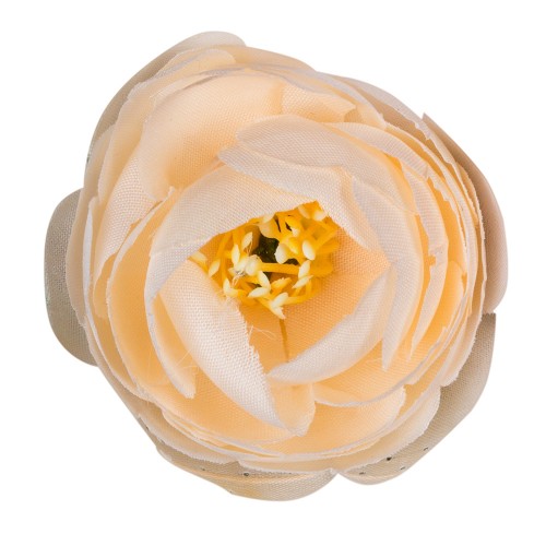 Искусственная головка розы «белая» 4,5 см