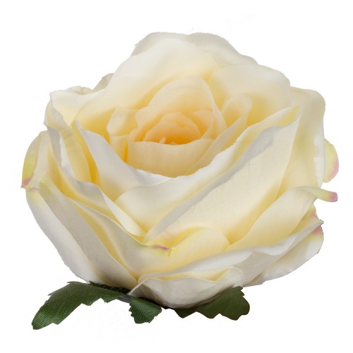 Искусственная головка розы «цвета шампань»   10,5 см