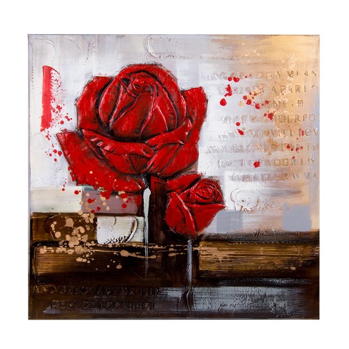 Панно Красные розы 80х80 см